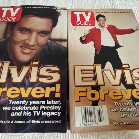 Complete Set of Four TV Guide Elvis 20th Anniversary - Picture 2 of 3
